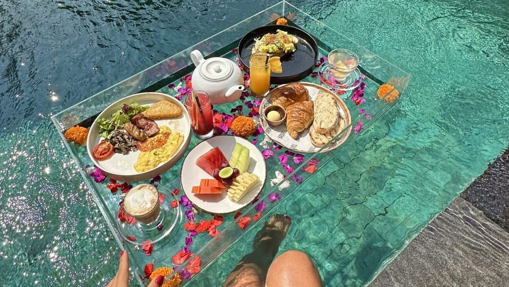 Luxurious spa treatment in Ubud with traditional Balinese decor